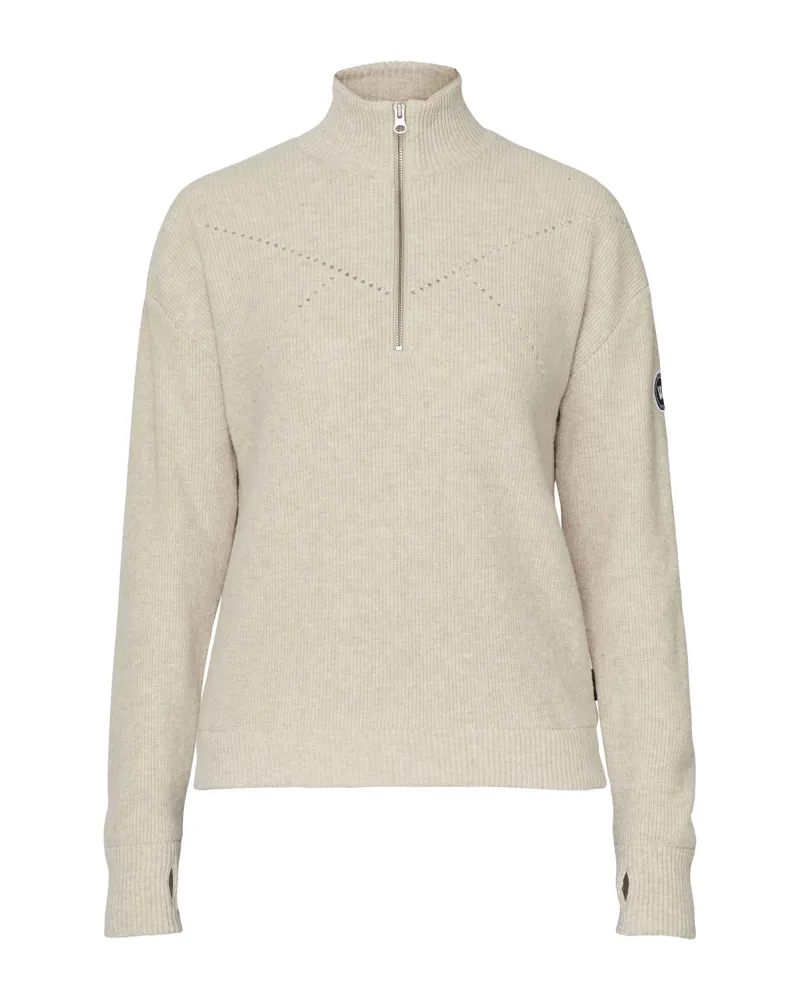 Holebrook Siv T-Neck WP Sweater - Sand-3